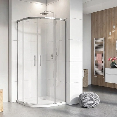 Душевые стенки Radaway Idea PDD 80L*90R, 80 х 90 х 200 см, стекло прозрачное, профиль хром, 387150-01-01
