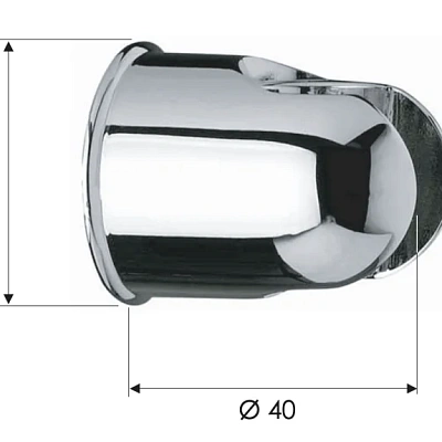 Держатель ручного душа Remer 339SOXV, сталь