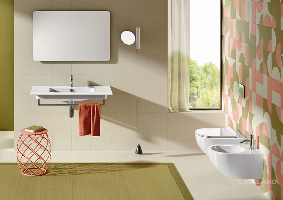 Раковина Catalano Italy 100х50, арт.0721010001, без отв. под смеситель, белый глянцевый