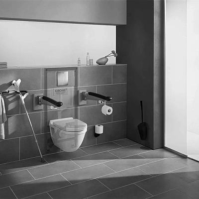 Инсталляция для унитаза Grohe Rapid SL с кнопкой Grohe Skate Cosmopolitan (хром)