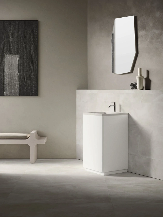 Раковина из керамогранита ITALON HOME Cube Air 50 White