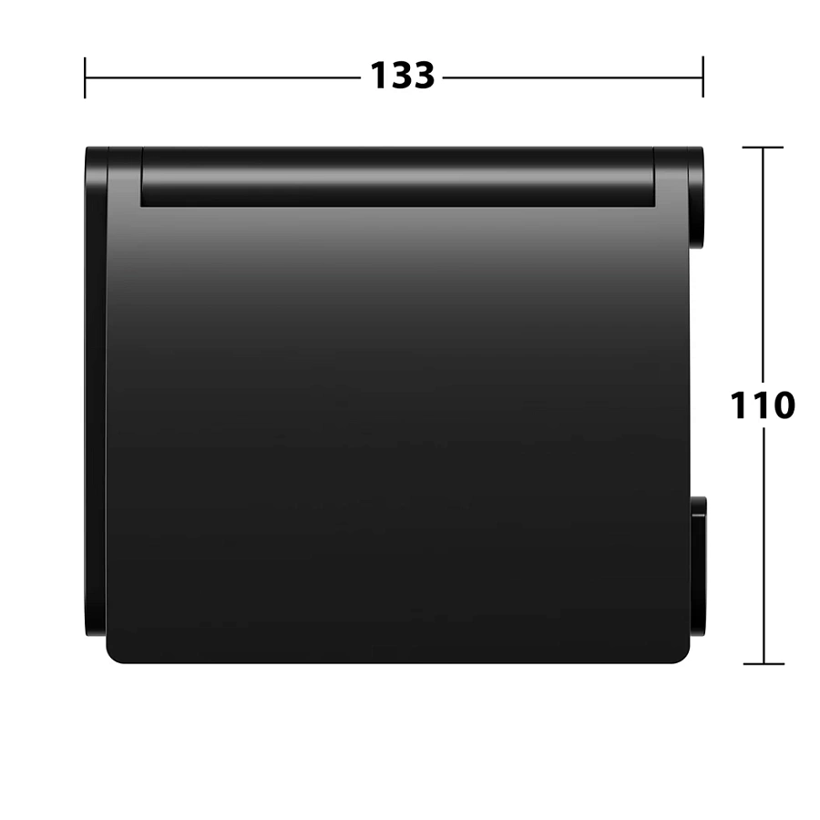 Держатель туалетной бумаги c крышкой Keuco Plan 14960370000 чеогый маьлвый
