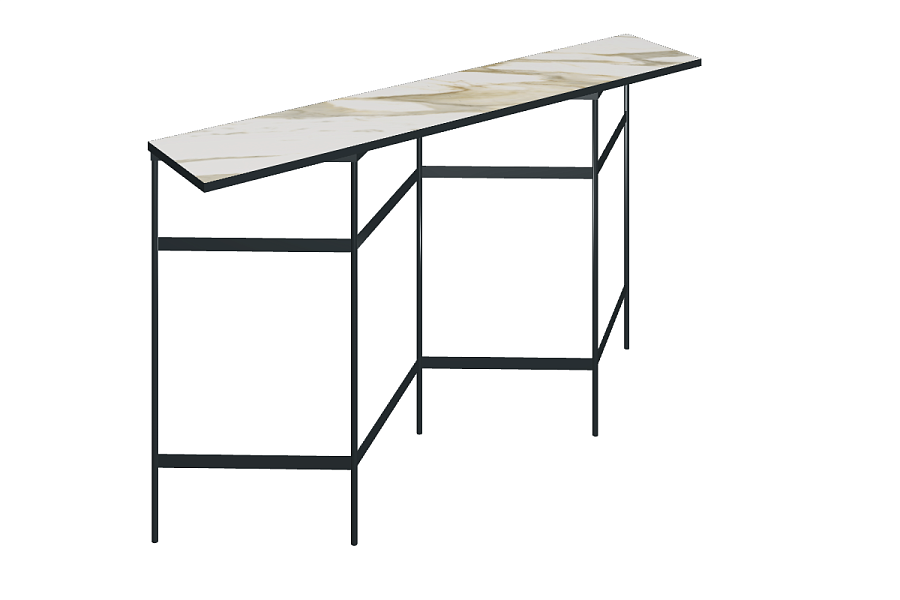 Книжный стеллаж со столешницей из керамогранита Italon Home TRINITY 150х30