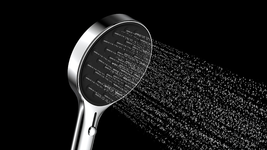 AQM8501CR Ручной душ Ø135мм, 4 режима, слайдер, Хром