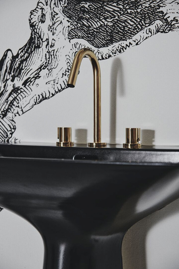 Раковина-моноблок Ideal Standard Atelier Tipo-Z на три отверстия T4426V2, черный глянцевый