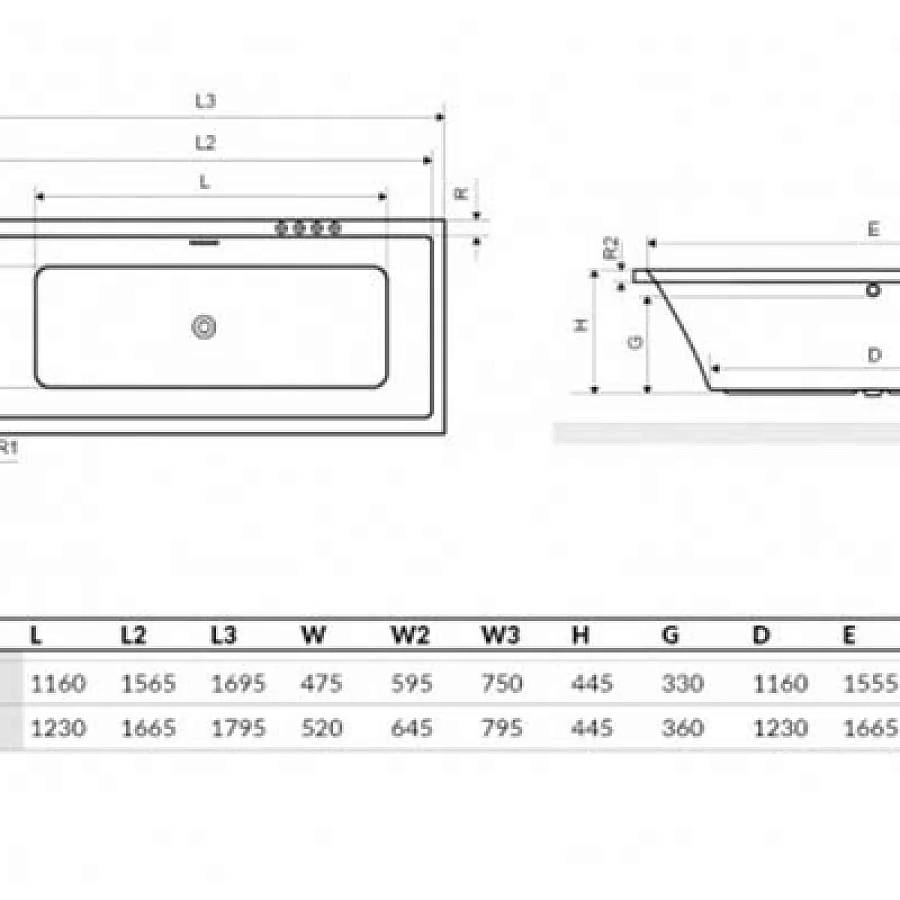 Акриловая ванна Excellent Heaven 180х80 Slim с ножками