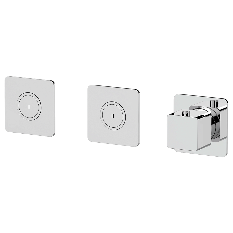 Смеситель термостатический для душа Remer Absolute AU99D2PKB, хром