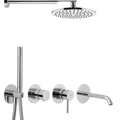 Душевая система Remer X Style X96D3SET, хром