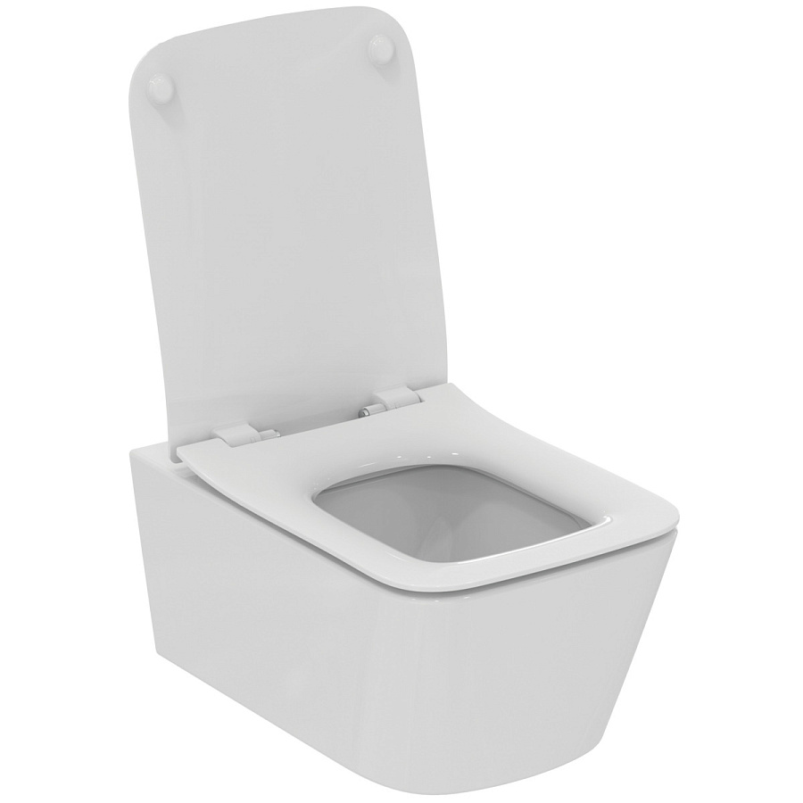 Унитаз подвесной Ideal Standard Blend Cube Aquablade с сиденьем T368601+T521101