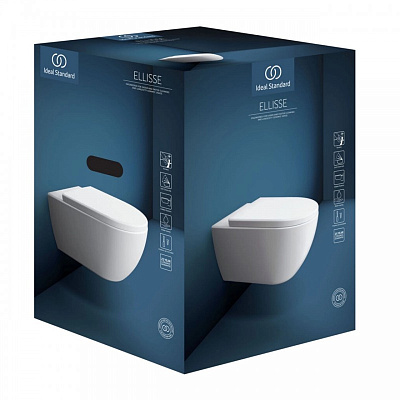 Унитаз подвесной Ideal Standard ELLISSE rimless с сиденьем Soft-Close T569201 белый