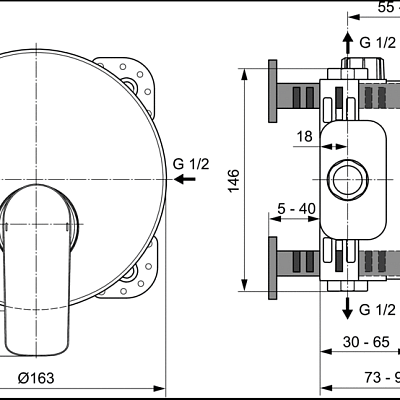 Смеситель Ideal Standard Connect Air A7034AA для душа