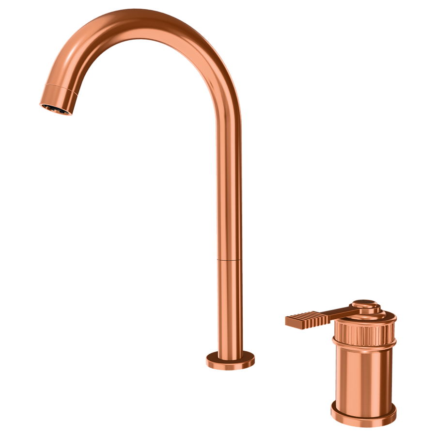 Смеситель для раковины Remer Atelier AL57LRP, медь брашированная