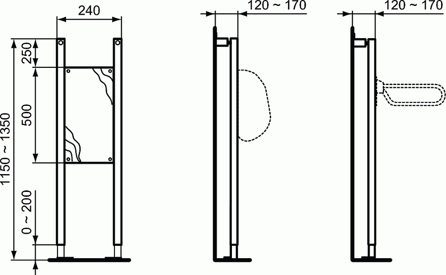 Система инсталляции для аксессуаров IdealStandard ProSys R010567