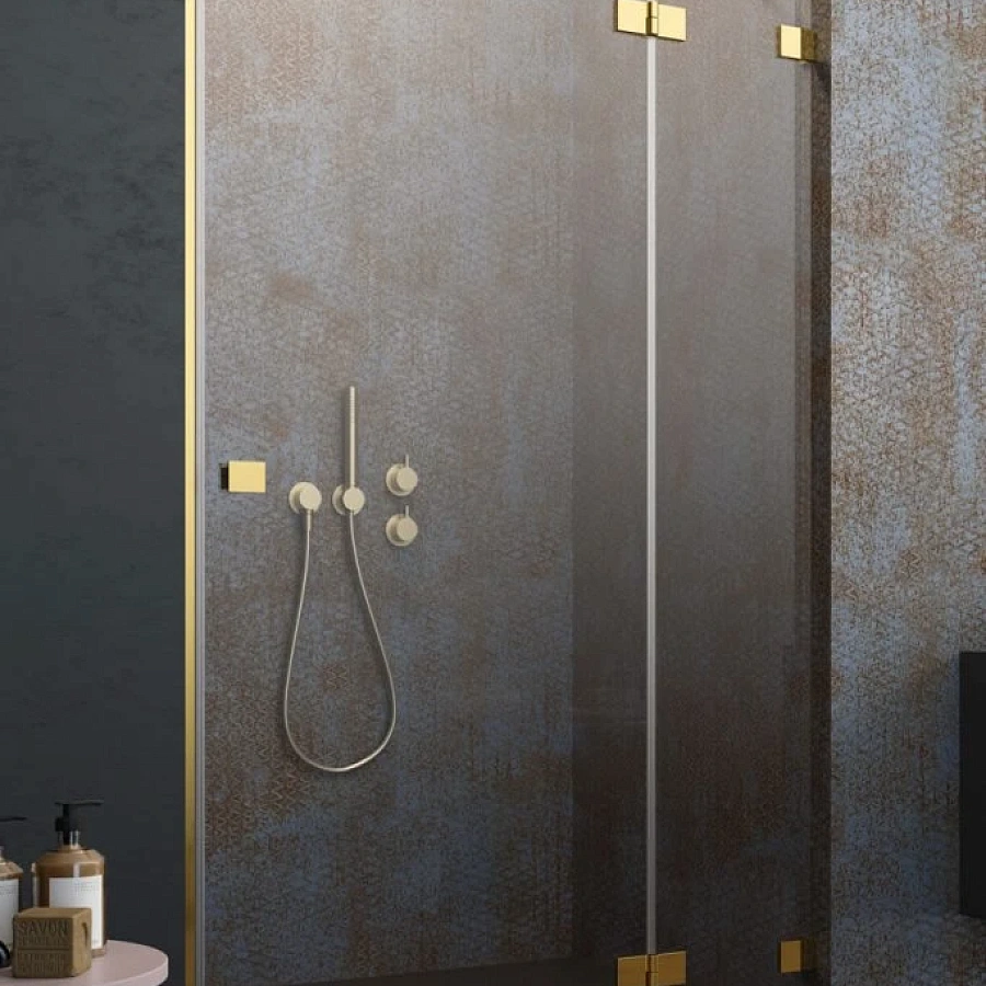 Душевая дверь Radaway Essenza Pro Gold DWJ 110x200 R стекло прозрачное/золото
