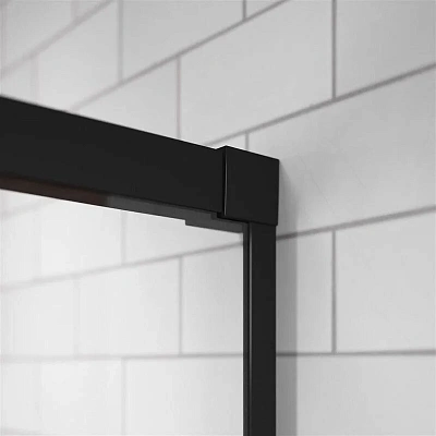 Душевая дверь Radaway Idea Black KDD 100 х 200.5 см, стекло прозрачное, профиль черный, правая, 387062-54-01R
