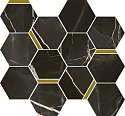 Мозаика Stellaris ABSOLUT BLACK MOSAICO CHIC 28.3*32.8