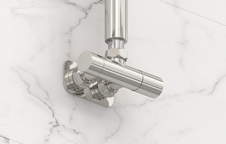 Вентиль Сунержа 1х1/2" угловой маховик-скрытый EU50 правое