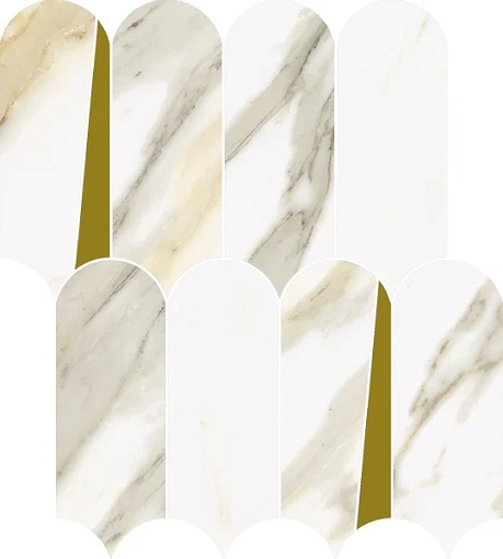 Мозаика Stellaris CALACATTA GOLD MOSAICO ELEGANT 32.5*36.1 Мозаика Stellaris CALACATTA GOLD MOSAICO ELEGANT 32.5*36.1