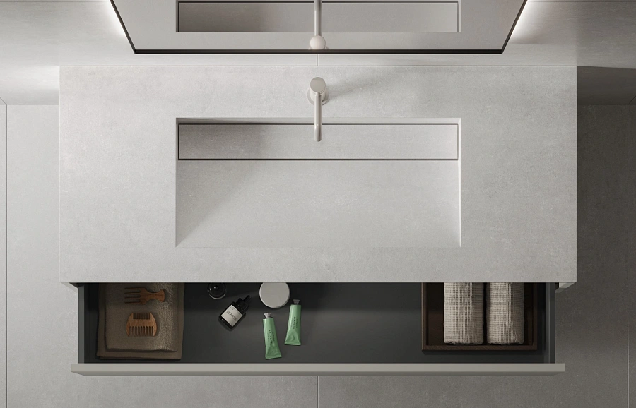 Раковина из керамогранита ITALON HOME Fly Air 70 Wood