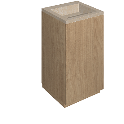 Раковина из керамогранита ITALON HOME Cube Air 50 Wood