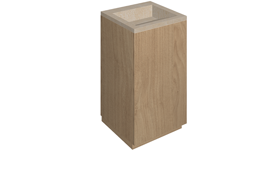 Раковина из керамогранита ITALON HOME Cube Air 50 Wood