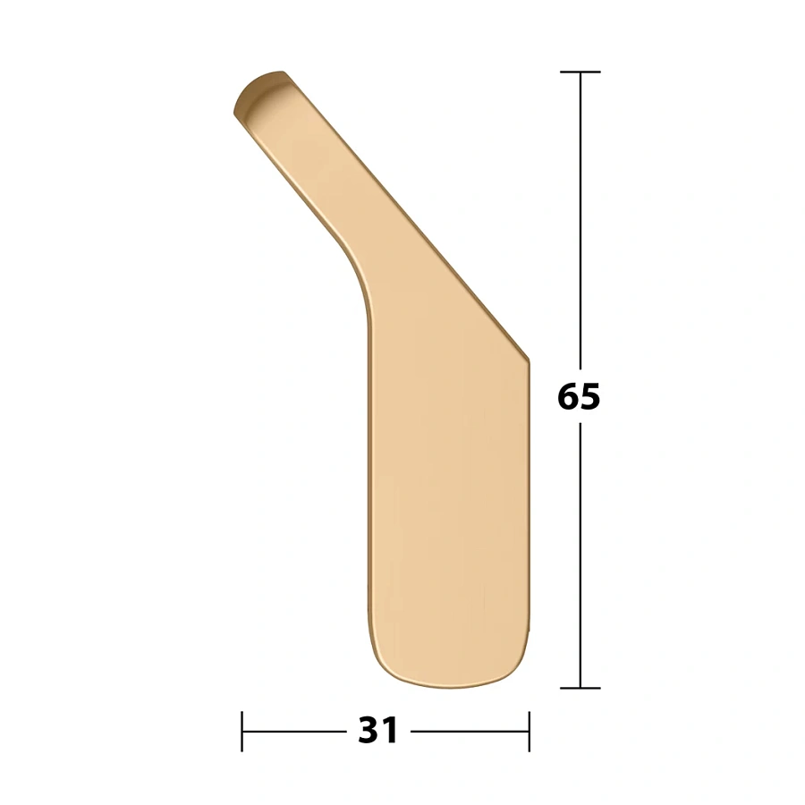 Крючок для полотенца Keuco Moll один 12715210000 латунь шлифованная