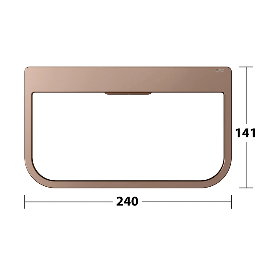 Кольцо для полотенца Keuco Moll 12721290000 красное золото шлифованное