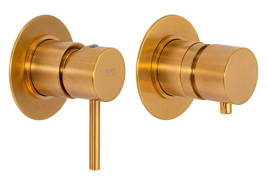 Смеситель для душа Remer X Style X96BG, золото брашированное