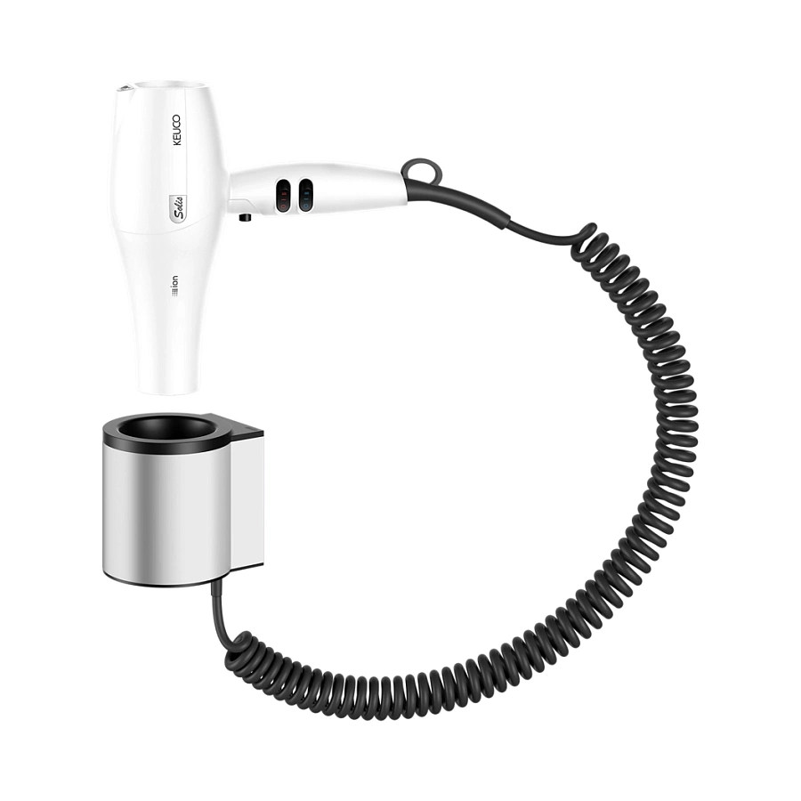 Фен для волос Keuco Plan 14995170051 адюминий анодированный / белый