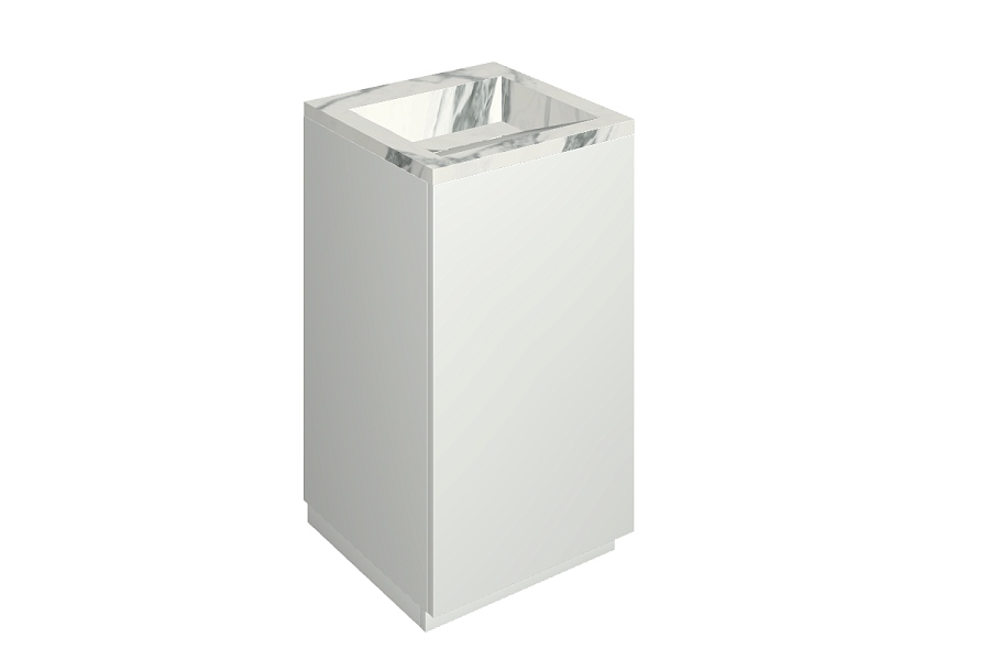Раковина из керамогранита ITALON HOME Cube Air 50 White
