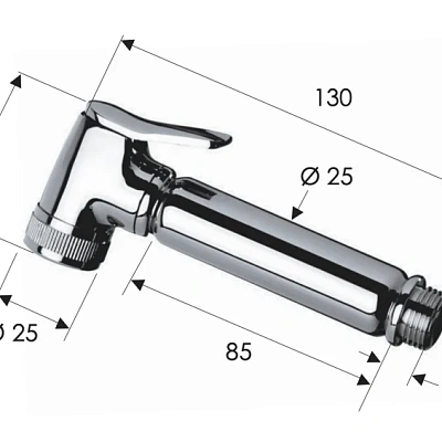 Гигиенический душ Remer 332OLX, хром