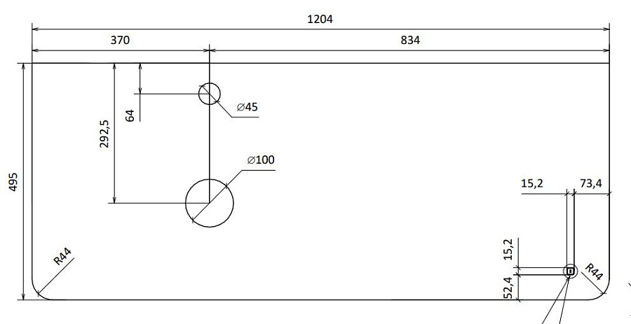 Тумба под умывальник Jorno Shine 120 подвесной антрацит