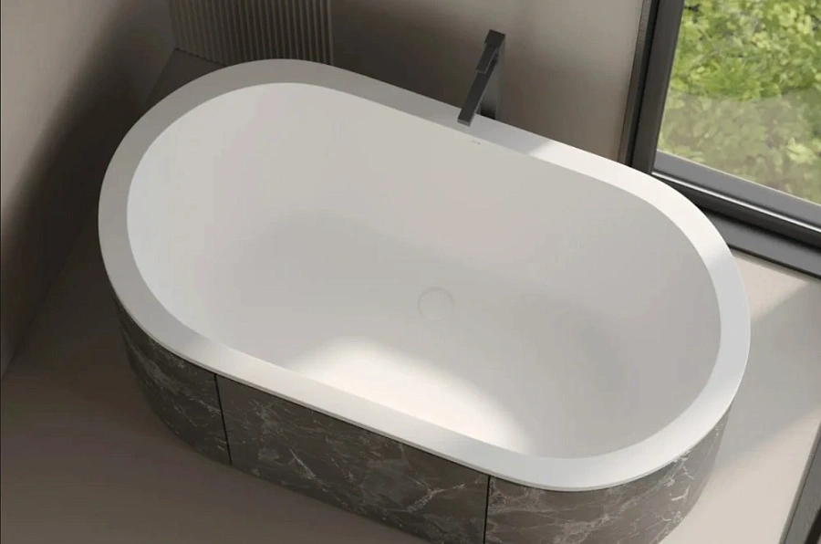 Ванна встраиваемая Holbi Lyra SR 160x86, белый матовый, арт.1.01.009.11.1