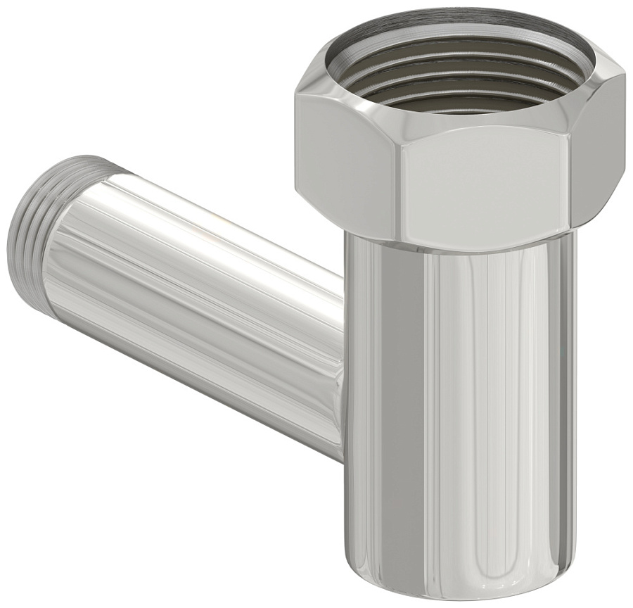 Уголок переходной G 1" НГ х G 1/2" НР (Без покрытия), арт.02000-1012