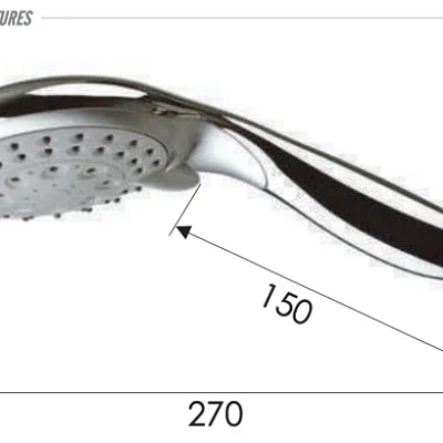 Ручной душ Remer 318XFX, хром