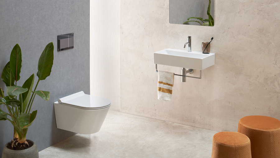 Раковина Catalano Premium 50х35, арт.0220550001, без отв. под смеситель, белый глянцевый