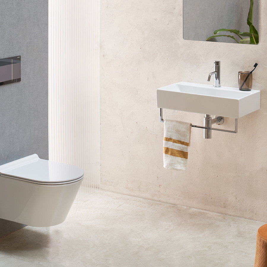 Раковина Catalano Premium 50х35, арт.0220550001, без отв. под смеситель, белый глянцевый