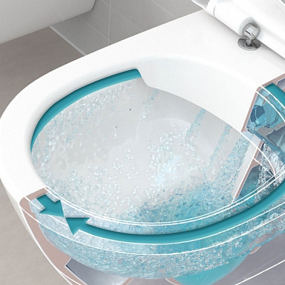 Унитаз подвесной Villeroy&Boch Subway 2.0 5614R001 37x56 безободковый, белый