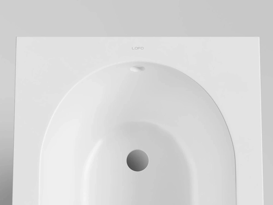 UM12322 Ванна встраиваемая LoveForm LOFO 180x80 Solid Surface белый матовый