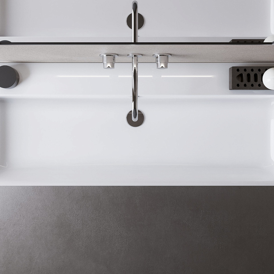 Раковина Catalano Premium 120х47, арт.0221200001, без отв. под смеситель, белый глянцевый