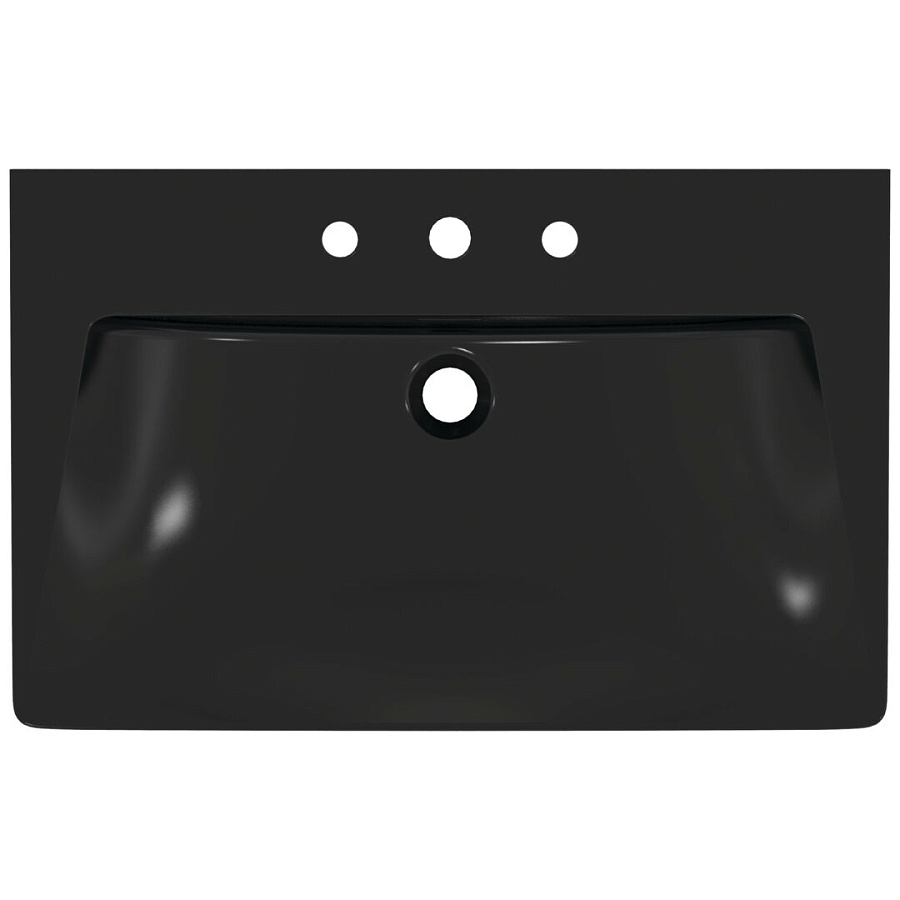 Раковина-моноблок Ideal Standard Atelier Tipo-Z на три отверстия T4426V3, черный матовый