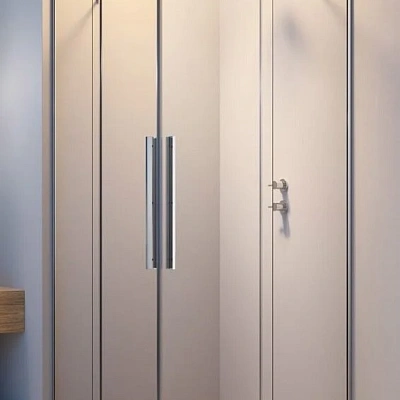 Душевая дверь Radaway Furo KDD, 90 x 200 см, с неподвижной частью, стекло прозрачное, профиль хром, правая, 10105090-01-01R