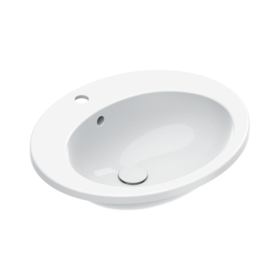 Раковина Catalano Incasso 61х51, арт.0725611001, белый глянцевый