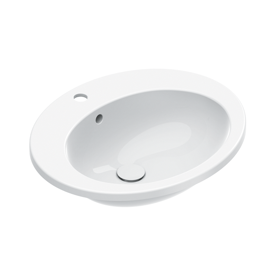 Раковина Catalano Incasso 61х51, арт.0725611001, белый глянцевый