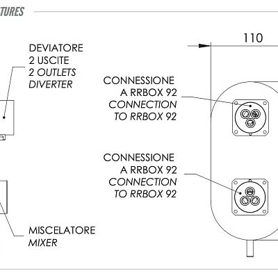 Смеситель для душа Remer X Style X92KB, хром