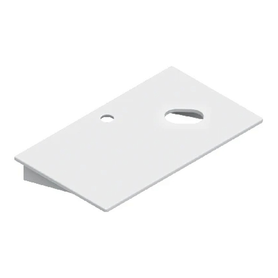 Столешница керамическая Catalano Ceramic Top 0830631001 белый 60*35, 1 отверстие, вырез под чашу справа