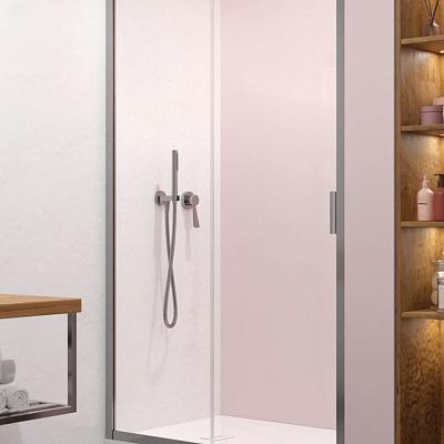 Душевая дверь Radaway ALIENTA DWJ 140x190 стекла прозрачные, профиль хром