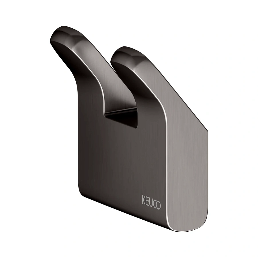 Крючок для полотенца Keuco Moll два 12713350000 титан черный шлифованный