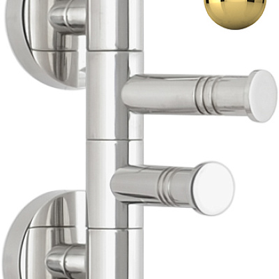 Держатель полотенец ВЕЕР-2 поворотный / L 88 (Золото), арт.03-3010-2088