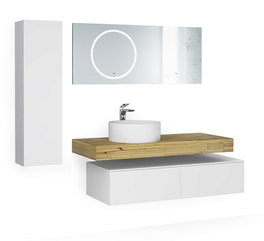 Модульная тумба Jorno Modulare 80 подвесной белая